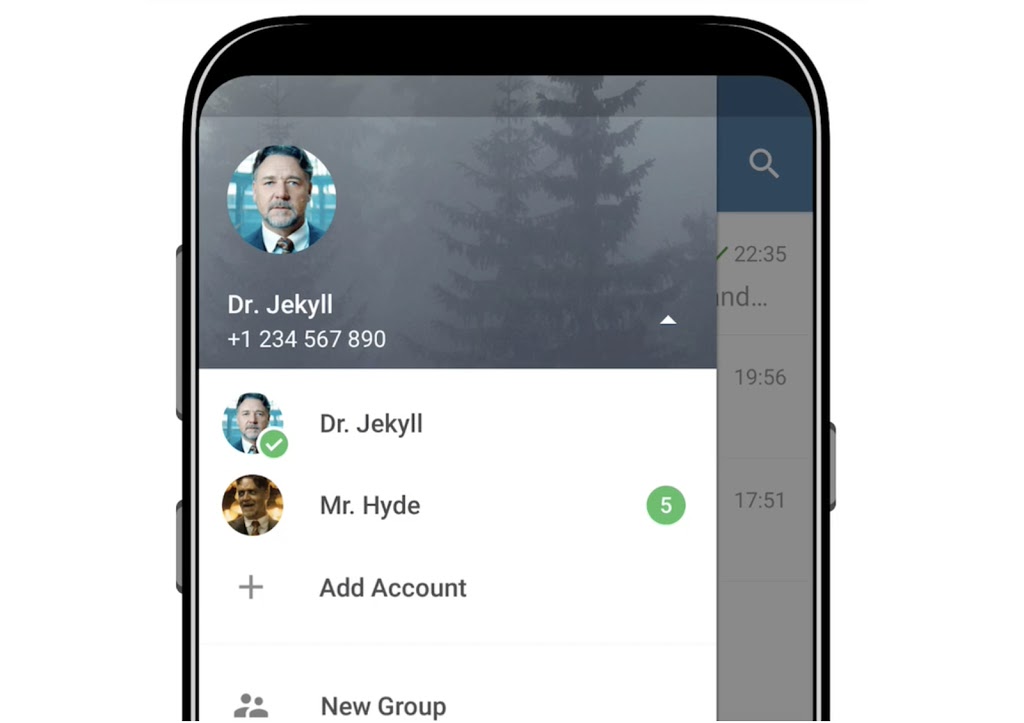 Aplikasi Chat Telegram di Android Kini Bisa Multi Akun