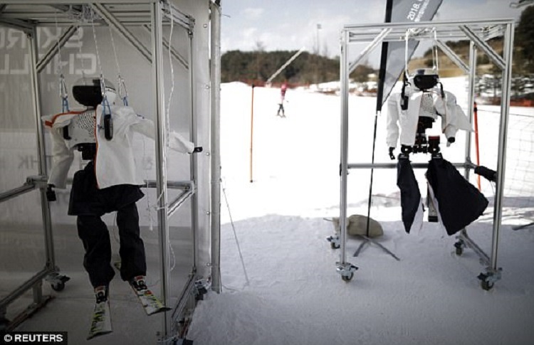 Turnamen Ski Khusus Robot Pertama Di Dunia Ada Di Korea