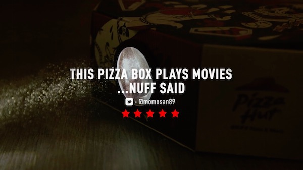 Wow! Kotak Pizza Dapat Berubah Menjadi Proyektor Film