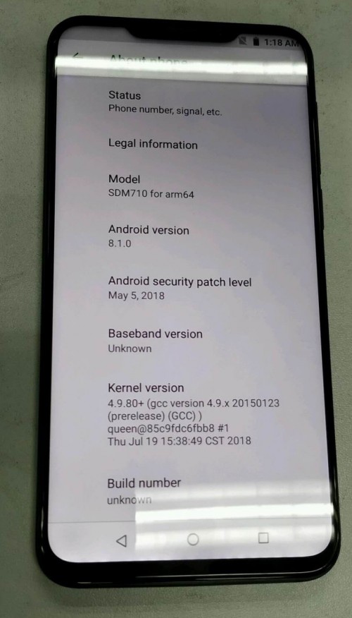 Memiliki Notch, Ini Bocoran Foto Meizu X8