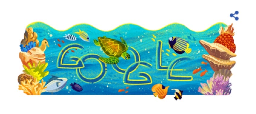 Taman Nasional Bunaken Menjadi Google Doodle Hari Ini