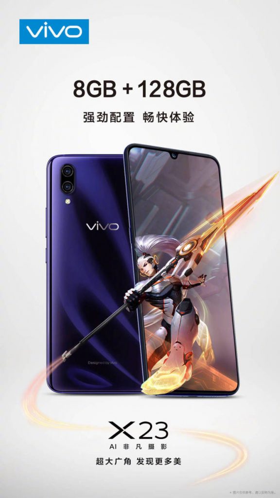 Muncul Poster Vivo X23 dengan RAM 8 GB dan Memori 128 GB