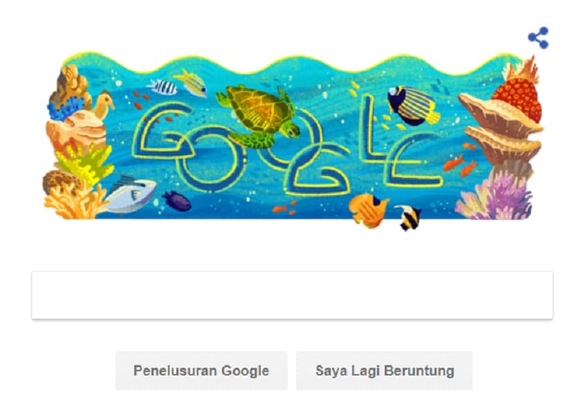 Taman Nasional Bunaken Menjadi Google Doodle Hari Ini