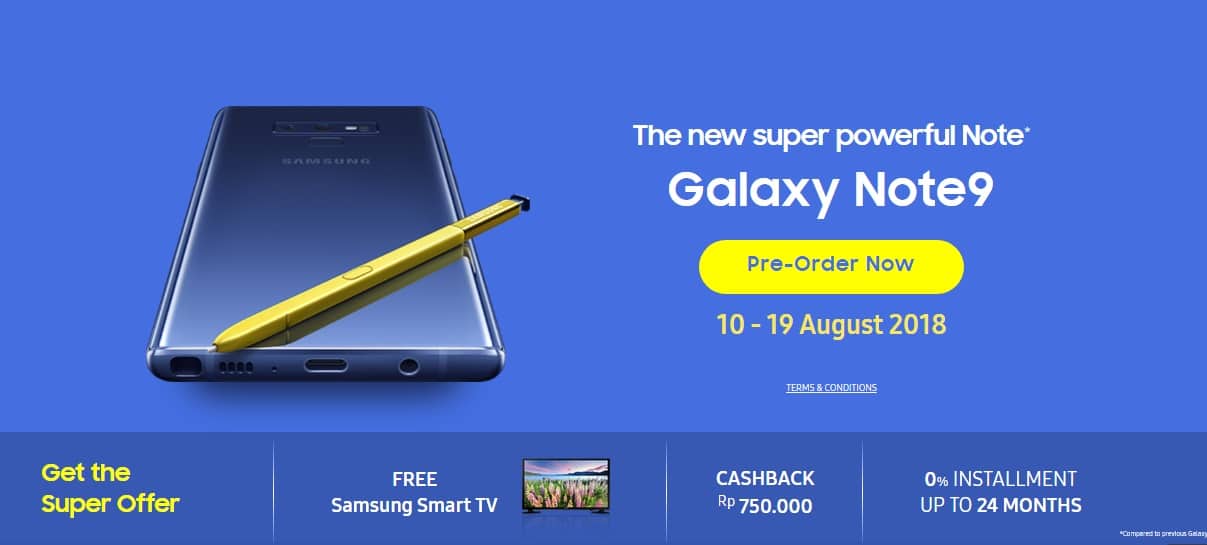 Resmi Dirilis, Samsung Galaxy Note 9 Sudah Dapat Dibeli Disini