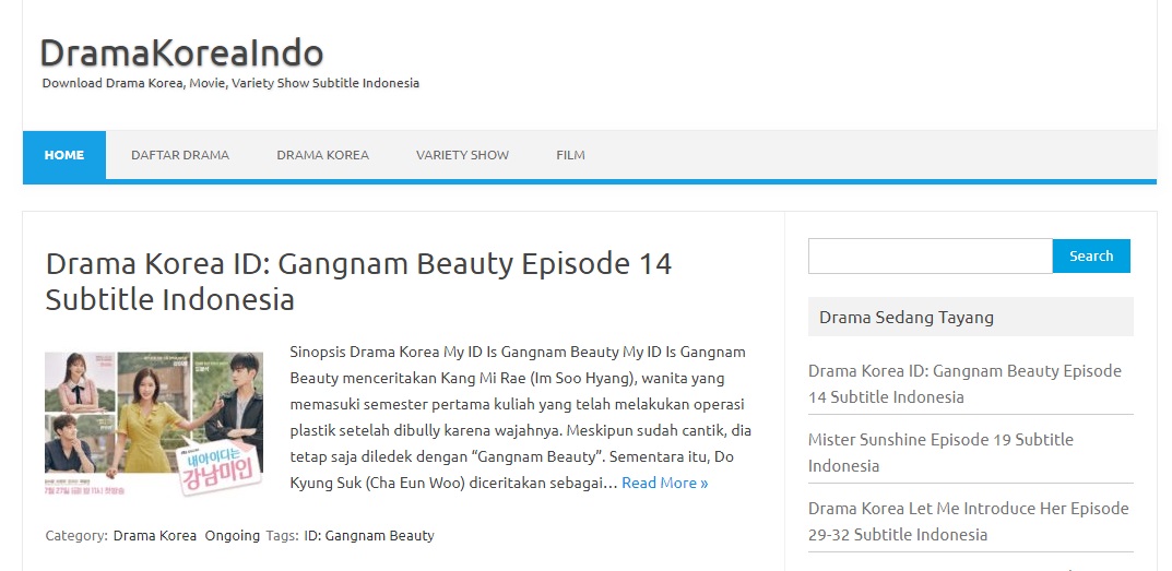 Rekomendasi Situs Untuk Download Drama Korea Subtitle Indonesia