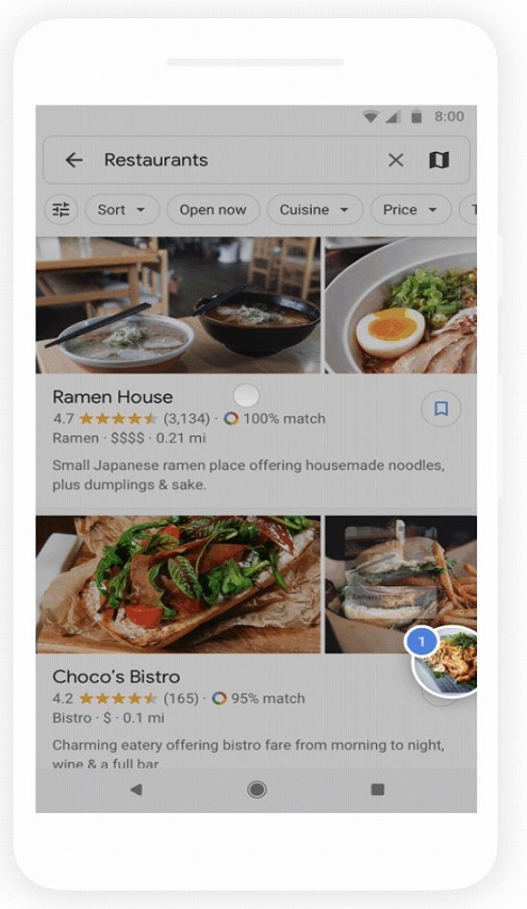 Fitur Baru Google Maps Bisa Memberi Rekomendasi Tempat Makan