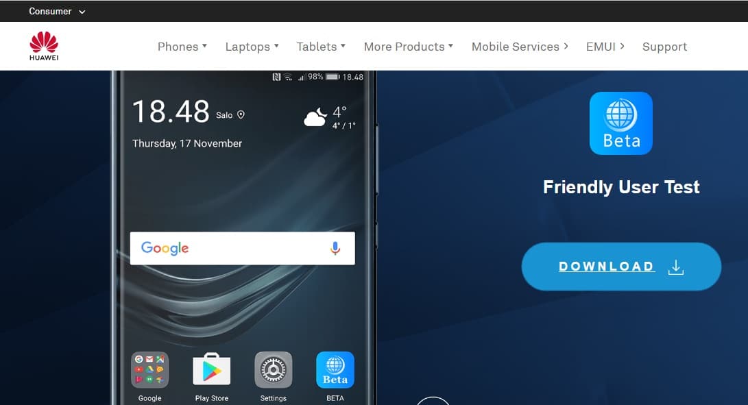 Pengguna Smartphone Huawei Dapat Menguji UI Android Pie Versi Beta