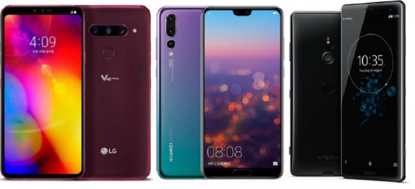 LG V40 ThinQ vs Huawei P20 Pro vs Sony Xperia XZ3: Flagship Mana yang Terbaik