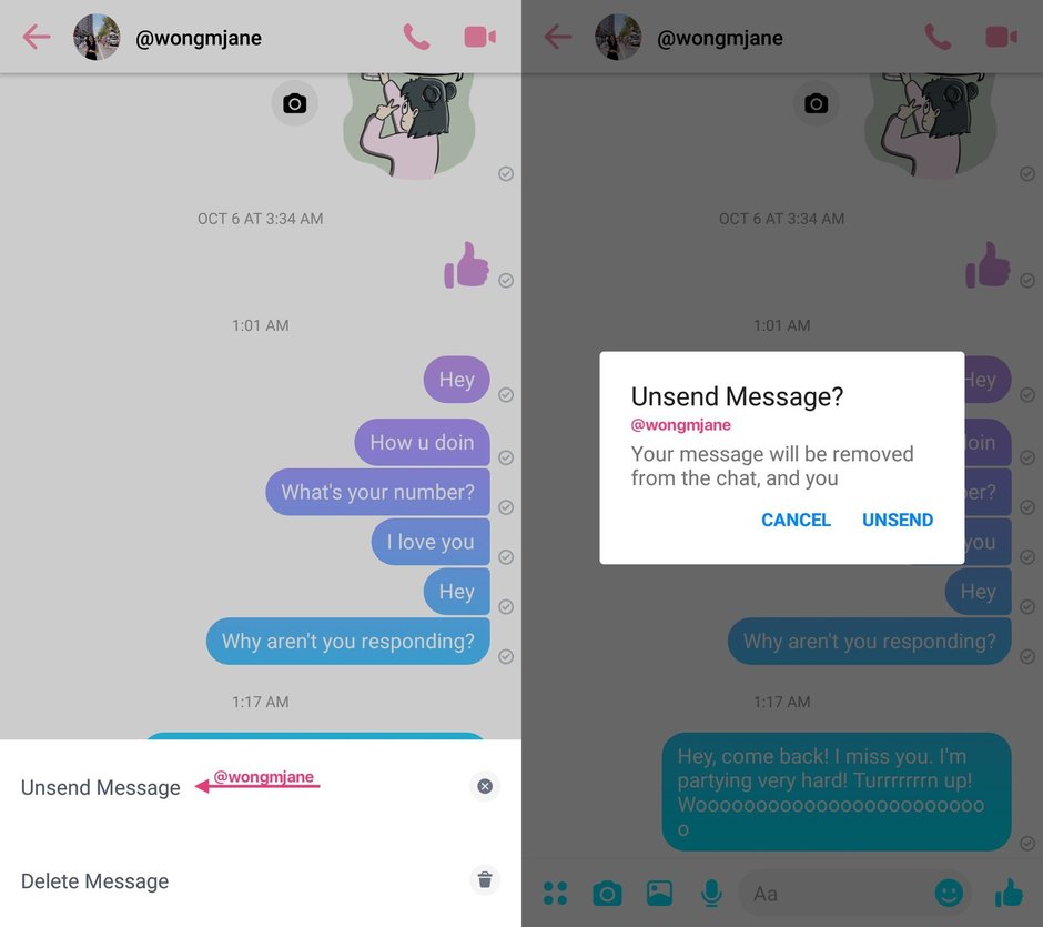 Facebook Messenger Luncurkan Fitur "Unsend" di Pembaruan Aplikasi