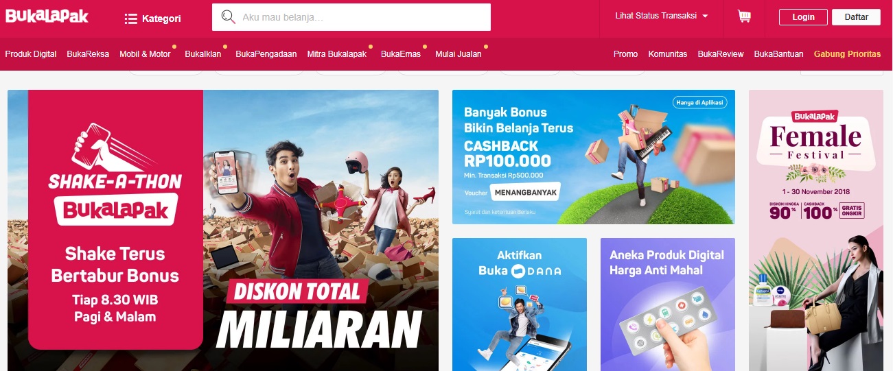 Situs Belanja Online atau E-Commerce Terbaik dan Terpopuler di Indonesia