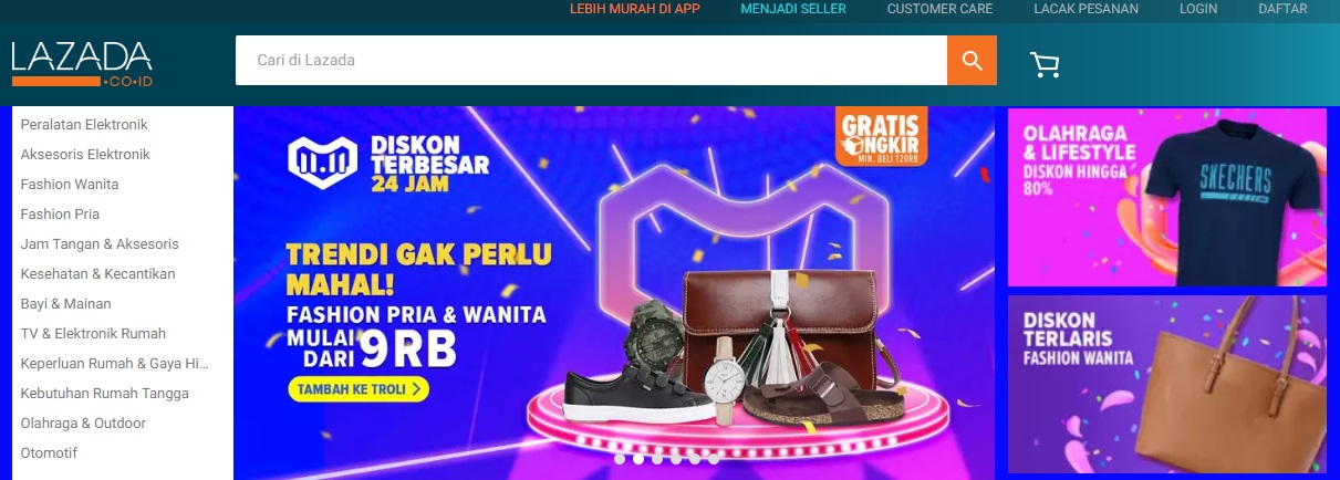 Situs Belanja Online atau E-Commerce Terbaik dan Terpopuler di Indonesia