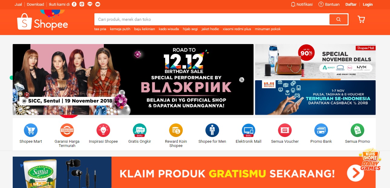 Situs Belanja Online atau E-Commerce Terbaik dan Terpopuler di Indonesia